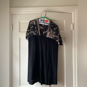 Black and floral Sandro dress